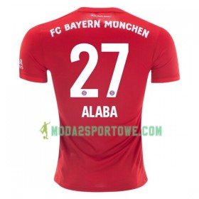 Koszulka Bayern Monachium David Alaba 27 Domowe Stroje Piłkarskie 2019/20 Krótki Rękaw